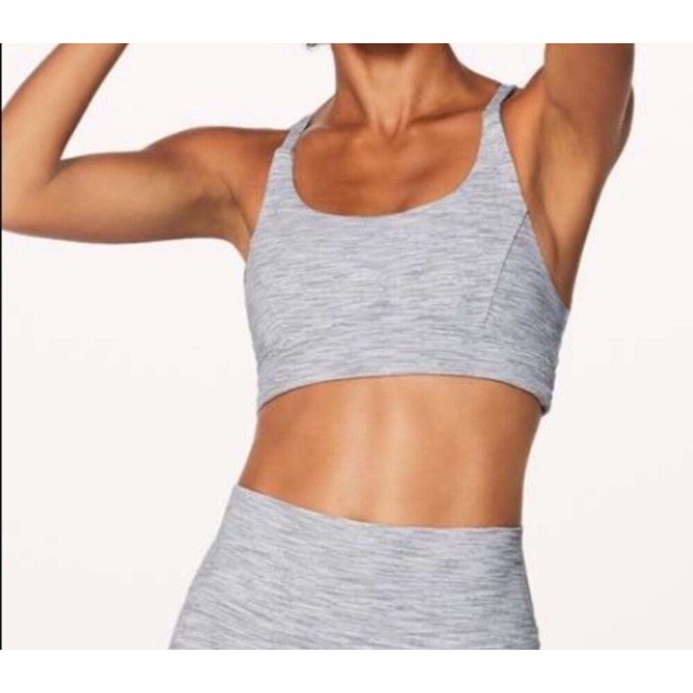 Lululemon Train Times Sports Bra We Are From Space Size 4 Yoga Gym Run - Picture 1 of 12